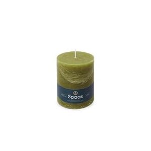 Spaas Bougie Pilier Rustique 100/130 mm 95h - vert olive