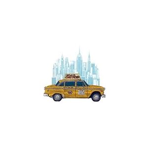 Pyramid International WDC90347Barry Goodman 60 x 80 cm Taxi New York CanvasToile imprimée sur cadre en mdf - canvas