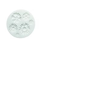 Silikomart 71.446.00.0096 Moule pour Pâte à Sucre SLK346 Flues Sauvages Silicone Blanc