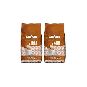 Lavazza Caf&eacute; Espresso Crema e Aroma en Grain entier (Lot de 2)