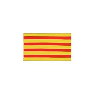 AZ FLAG - Drapeau Catalogne - 150x90 cm - Polyester léger - Drapeau Catalan Avec Oeillets Métalliques Intégrés - 80g