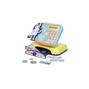 ColorBaby Bluey 39144 Caisse enregistreuse Jouet, Accessoires Inclus, Billets, pi&egrave;ces de Monnaie et Cartes de Jouet, Jeux de r&ocirc;le, Jouets didactiques, Apprentissage et Plaisir + 3 Ans