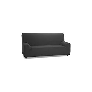 ECOMMERC3 | Housse de canapé élastique et Extra Douce pour canapé 4 Places 220 à 260 cm - Housse de canapé réglable, Couleur Anthracite - 100% fabriquée en Espagne