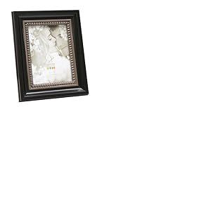 Deknudt Frames S67BA2-13.0X18.0 Cadre Photo Baroque Bois Noir/Argenté 25 x 20 x 3,5 cm pour photo 13 x 18