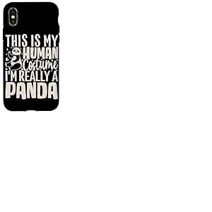 C'est Mon Costume Humain, Je suis Vraiment Un Panda Coque pour iPhone X/XS