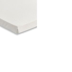 Starlight Beds Shorty Surmatelas en Mousse à mémoire de Forme avec Housse Amovible Blanc 75 x 175 x 2,5 cm
