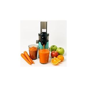 JuiceInstant Extracteur de jus compact pour fruits et légumes, pressé à froid, presse-agrumes électrique sans BPA, avec tamis, anti-goutte, mixeur lent préservant les vitamines (eau)