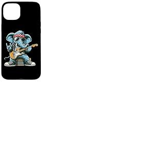 Guitare à Bascule éléphant Cool Attitude Coque pour iPhone 15 Plus