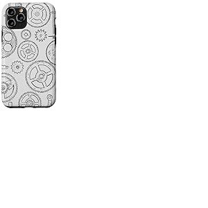 Horloge Pièces Individuelles Pièces de Montre Engrenage Mécanique Horloge Coque pour iPhone 11 Pro