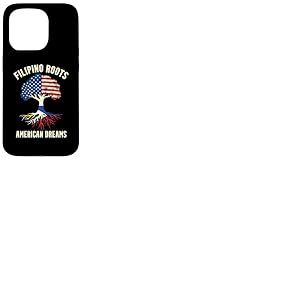 Moitié philippin moitié Drapeau américain américain philippin américain Coque pour iPhone 15 Pro