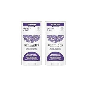 SCHMIDT'S Déodorant Stick Signature Lavande et Sauge, 58ml (Lot de 2)