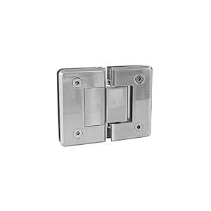 Amig - Charni&egrave;re de douche mod. C | Acier inoxydable 18/8 r&eacute;sistant &agrave; la corrosion | Charge max 35 kg par paire | Compatibilit&eacute; charni&egrave;re ancienne porte placard, Niquel Mat