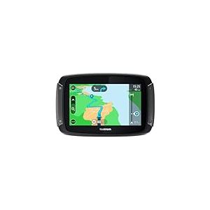 TomTom GPS Moto Rider 550-4,3 Pouces, Cartes Monde, TomTom Traffic, Zones de Danger,Mise à Jour Rapide Via WiFi (Reconditionné)