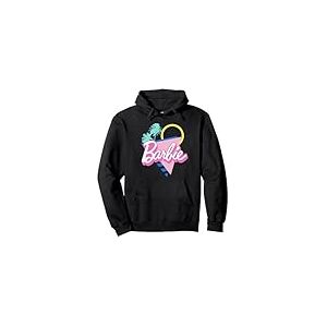 Barbie Logo rétro des années 90 Rose Vif Sweat à Capuche