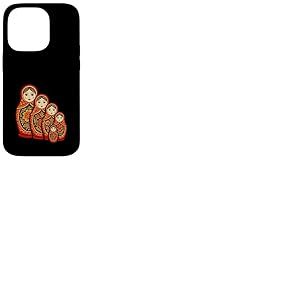 Matriochka Poupée Russe en Bois empilable Coque pour iPhone 14 Pro