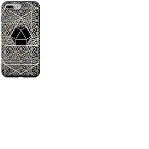 Géométrie sacrée Octaèdre Hexagone Géométrique Hexagone Coque pour iPhone 7 Plus/8 Plus