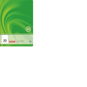 Brunnen 104472002 Vivendi Cahier d'écolier A4 16 feuilles blanches avec feuilles lignées linéature 20