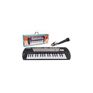 WS - Synth&eacute;tiseur - 37 Touches - Initiation - 610635 - Noir - Id&eacute;al pour les D&eacute;butants - Enfant - Clavier - Musique - Instrument - Piano - Musicien - Micro - Mode Le&ccedil;on - Nomade - &Agrave; Partir de 5 Ans