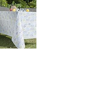 CALITEX Toile Cirée Pop Fish Finition Biais 140x250 cm
