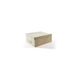 Perfetto Più - EasyBox - Boîte de Rangement en Tissu écru - 36 x 48 x 19 cm