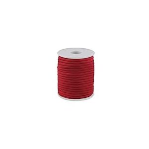 cyclingcolors 1x Cordon Cordelette Tressée 4 mm 25 m polypropylène Bracelet Pendentif Bijoux Collier Laisse Lacet Ceinture décoration Couture, Rouge Fraise