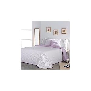 VIALMAN Couvre-lit boutis léger Sofia 26 pour lit Simple de 105 cm, Taille Couvre-lit 200 x 270 cm, Couleur Rose