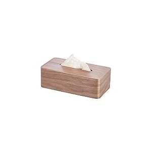 Distributeur de mouchoirs pour Le Visage 26,5 x 14 x 8,5 cm Marron Bois