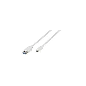 Vivanco C&acirc;ble Adaptateur (1 m, Haute Vitesse/Charge USB Type C - USB 3.0 Type A 1 Meters - White