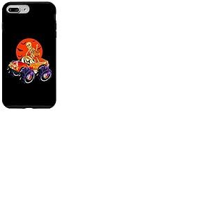 Squelette Monstre Camion Halloween Effrayant Tout-Petits garçons Enfants Coque pour iPhone 7 Plus/8 Plus