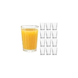 LIBBEY 70660 Verre &agrave; jus &laquo; PANELED TUMBLERS &raquo;, 251 ml, lot de 12