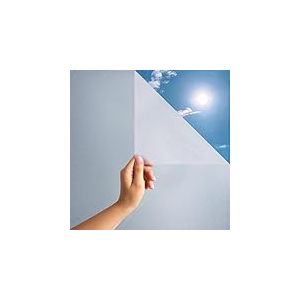 MARAPON ® Film Statique pour Fenêtre Opaque 0,60 x 50 m, Autocollant Brise-Vue Anti-UV, Verre Dépoli avec E-Book de Conseils Professionnels (Français Non Garanti)