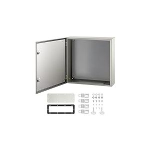 VEVOR Bo&icirc;te de Distribution &Eacute;lectrique 60x60x20 cm Armoire &Eacute;lectrique IP66 Armoire de Distribution en Acier au Carbone Cache Compteur &Eacute;lectrique Coffret &Eacute;lectrique &Eacute;tanche Ext&eacute;rieur pour Montage Mural