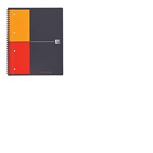 OXFORD Lot de 20 Cahiers International Activebook A4+ Petits Carreaux 5mm 160 Pages Reliure Intégrale Couverture Polypro Gris