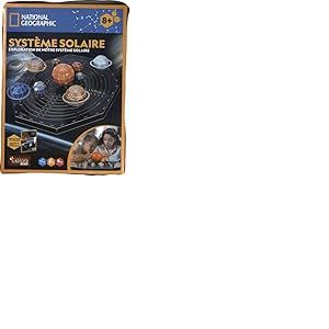 EXPLORA - Système Solaire - Puzzles 3D - 540221-173 Pièces - Niveau 5 - sans Colle Ni Ciseaux - Jeu de Construction - Maquette - Licence National Géographic - Educatif - Cadeau - À Partir de 8 Ans