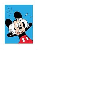 Mickey Mouse (Shocked) 60 x 80 cm Toile Imprimée