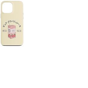 Jus de Fruits Japonais goyave Japonais Kanji gar&ccedil;ons Filles Enfants Coque pour iPhone 13 Pro Max