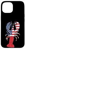 &Eacute;crevisse Homard Drapeau am&eacute;ricain &eacute;crevisses patriotiques Hommes Femmes Enfants Coque pour iPhone 15