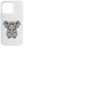 Costume de h&eacute;risson Mignon habill&eacute; en &eacute;l&eacute;phant Coque pour iPhone 14 Pro Max