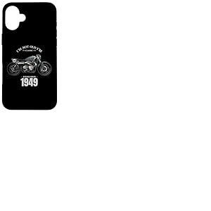 77e Anniversaire Homme Moto Motard Motard 1949 Coque pour iPhone 16 Plus