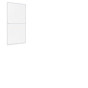 Rhino Insect Screen Moustiquaire porte battante en ALU, blanc, 100 x 210 cm, 03757
