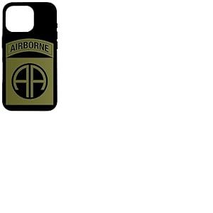 Patch 82nd Airborne Division - Parachutiste - OCP OD Vert Coque pour iPhone 16 Pro