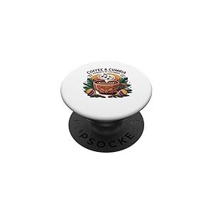 Drapeau Colombie Café Garçons Filles Colombian Gear Drapeau Columbia PopSockets PopGrip Adhésif