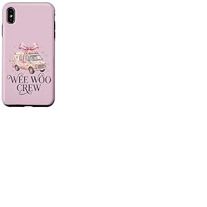 Wee Woo Crew Ambulance Coquette Noeud Mignon Ambulance ambulancier ambulancier ambulancier Coque pour iPhone XS Max