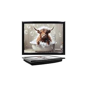 Lesser & Pavey Urban Art Plateau d'ordinateur Portable Motif Vache Highland Wow pour Servir la Nourriture et Le Petit d&eacute;jeuner | Plateaux Confortables avec Coussin de Pouf pour la Maison et Un Usage