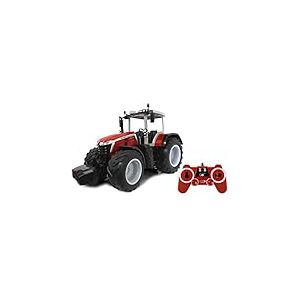 JAMARA 405301 Massey Ferguson 8S.285 1:16 Tracteur RC 2,4 GHz, Son du Moteur (désactivable), Son d'avertissement de recul, Fonction d'arrêt, 2 Roues motrices, pneus en Caoutchouc, LED Lumineuses,