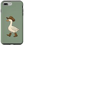 Cowboy Goose Funny Western Walking Boots Chapeau Humour Coque pour iPhone 7 Plus/8 Plus