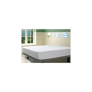 Savel Protège Matelas en Coton Molleton avec Traitement Sanfor Anti-rétrécissement 140x190cm Blanc