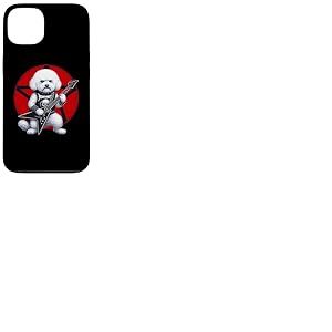 Bichon Frise Heavy Metal Guitar Rock Lover Coque pour iPhone 13