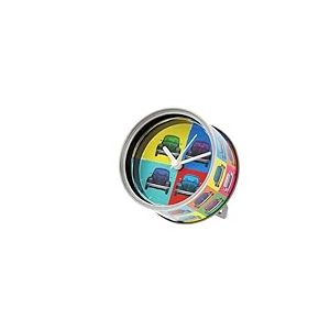BRISA VW Collection MyClock Horloge de Table magnétique, Cadeau Photo, pour collectionneurs de VW (avants de Coccinelle/Multicolore)