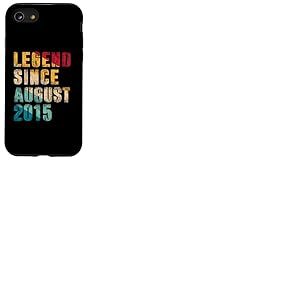 Cadeau d'anniversaire vintage pour 10ème anniversaire – Légende depuis août 2015 Coque pour iPhone SE (2020) / 7 / 8